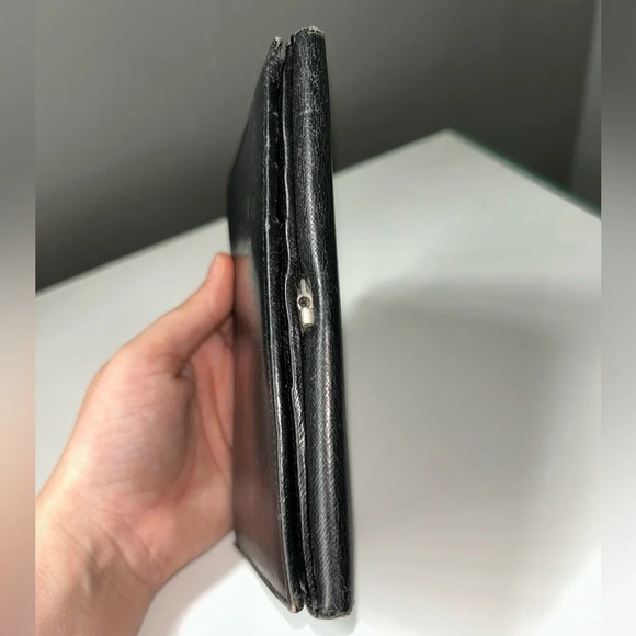 Prada Black Saffiano Leather Wallet (missing clamp) - Picture 12 of 15